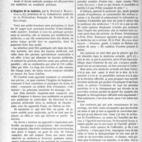 1777 - Page 1734 - Partie scientifique. L’actualité scientifique. Les Livres. L’Année médicale pratique, XIIe année, édition 1933, publiée sous la direction de C. Lian, préface du Professeur E. Sergent / L’Hygiène de la natation, par le Docteur J. Maronneaud / L’Erreur de la médecine, par Docteur. Aug. Colin, Messageries Hachette
