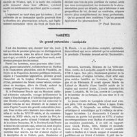 1784 - Page 1741 - Partie professionnelle, Hygiène, Assistance, Mutualité, Intérêts corporatifs, Variétés. Travaux originaux. Chronique. Proposition de loi contre l’exercice cumulé de la médecine et de la pharmacie. Nous finirons... en prison [G. Duchesne] / Variétés. Un grand naturaliste : Lacépède [J. Noir]