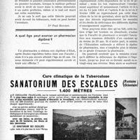 1803 - Page 1760-LXIV - A travers l’officiel. Un propriétaire peut-il louer à deux praticiens dans le même immeuble? / A quel âge peut exercer un pharmacien diplômé ?