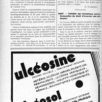 1811 - Page 1768-LXXII - Correspondance. Divers. Assurances sociales. Organisation des soins / Validité des limitations conventionnelles du droit d’exercer une profession