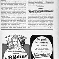 1812 - Page LXXIII-1769 - Correspondance. Divers. Validité des limitations conventionnelles du droit d’exercer une profession / Fiscalité. Les charges comprises dans le prix d’un bail ne sont pas déductibles pour le calcul de la patente