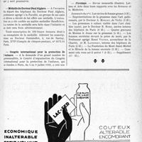 1820 - Page IX-1777 - Dernières Nouvelles. Voyage d’études médicales à Vichy / Médaille du Docteur Paul Alglave / Congrès international pour la protection de l’enfance / Chirurgiens et spécialistes des hôpitaux maritimes / Aesculape