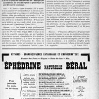 1822 - Page XI-1779 - A travers l’officiel. Réponses des ministres aux questions des parlementaires. Les primes d’assurances sur la vie prévoyant le versement d’un capital ne peuvent être déduites des bénéfices professionnels / La loi sur la propriété commerciale ne s’applique pas aux médecins. Le droit de reprise du propriétaire ne peut être exercé contre eux / Choix des experts au Tribunal des pensions