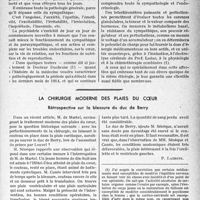 1850 - Page 1807 - Partie scientifique. Travaux originaux. Visions d’avenir. L'aeïsme (suite et fin). A la façon du chloroforme, l’aeïsme imprègne tout le monde, nous plonge dans un état voisin de l’hypnose, et anesthésie notre pensée et notre volonté, Dr Bayard / La chirurgie moderne des plaies du cœur. Rétrospective sur la blessure du duc de Berry [P. Lacroix]