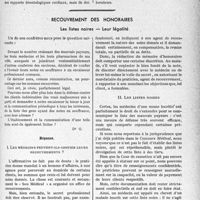 1870 - Page 1827 - Partie professionnelle, Hygiène, Assistance, Mutualité, Intérêts corporatifs, Variétés. Travaux originaux. Chronique. Les abus du contrôle des Caisses. Rapport présenté au Conseil général des Sociétés d’Arrondissement le lundi 10 avril 1933, par le Docteur Raphaël Massart / Recouvrement des honoraires. Les listes noires — Leur légalité