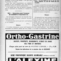 1881 - Page 1838-LXVI - Correspondance. Divers. Médecin d’hôpital. Secret professionnel / Honoraires pour l’examen de candidats â l’assurance-vie / La prorogation de la loi de 1929 reste acquise meuble en cas de vente de l’immeuble