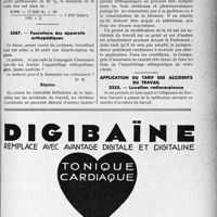 1886 - Page LXXI-1843 - Correspondance. Accidents du travail. Calcul de la rente en matière d’accidents du travail / Fourniture des appareils orthopédiques / Application du tarif des accidents du travail. Luxation radiocarpienne