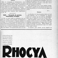 1888 - Page LXXIII-1845 - Correspondance. Questions médico-militaires. Périodes d’instructions obligatoires / Demande de pension. Présomption d’origine