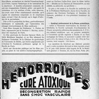 1896 - Page IX-1853 - Dernières nouvelles. Conférence de « The American Hôspital of Paris » / Prix de l’Umfia / Syndicat professionnel de la Presse scientifique