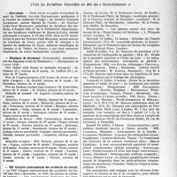 1944 - Page 1901 - Partie professionnelle, Hygiène, Assistance, Mutualité, Intérêts corporatifs, Variétés. Reportage professionnel. Nouvelles et Informations. Nécrologie [ Docteur Allyre Chassevant, Docteur François Bachimont, Docteur Louis-Paul Meignant] / Hôpitaux de Bordeaux / VIIe Congrès international des accidents du travail / IIe Congrès de la Société internationale de chirurgie orthopédique