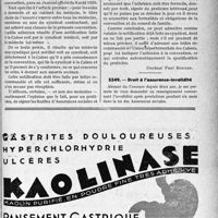 1948 - Page LVII-1905 - Correspondance. assurances sociales. médecin non syndiqué. Modalités de qualification et d’adhésion à la convention / Droit à l’assurance-invalidité