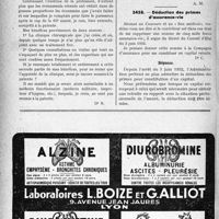 1951 - Page 1908-LX - Correspondance. Fiscalité. Amortissement et déductions diverse / Médecin salarié. Patente / Déduction des primes d’assurance-vie