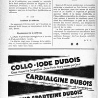1967 - Page 1924-XII - A travers l’officiel. Hygiène publique / Académie de médecine / Enseignement de la médecine / Lutte antituberculeuse / IIe Gala de la médecine Parisienne
