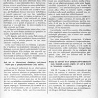 1986 - Page 1943 - Partie scientifique. L'actualité scientifique. La. Presse. De l’utilisation des appuis crâniens pour la réduction des fractures de l’angle de la mandibule [(La Revue de stomatologie, n° 6, 1932)] / Sept cas de rhumatisme chronique ankylosant traités par la parathyroïdectomie (cinq succès) [(Gaz. hebd. des Sciences méd. de Bordeaux, 19 mars 1933) / Action du mercure et de quelques autres substances (iode, bismuth, arsénié, argent, or), sur ia teneur de l’organisme en calcium, (Le. Progrès Médical, 3 décembre 1932)