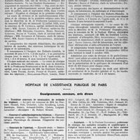 2004 - Page 1961 - Partie professionnelle, Hygiène, Assistance, Mutualité, Intérêts corporatifs, Variétés. Faculté de médecine de Paris. Enseignement et actes de la Faculté / Hôpitaux de l'assistance publique de Paris. Enseignement, concours, avis divers