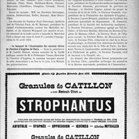 2026 - Page IX-1981 - Dernières nouvelles. Dîner des médecins de l’Hôpital Foch / Le banquet de l’Association des anciens élèves de l’Institut d’hygiène de Paris