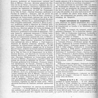 2067 - Page 2022 - Partie professionnelle, Hygiène, assistance, mutualité, intérêts corporatifs, variétés. Reportage professionnel. Nouvelles et Informations, (Voir les Dernières Nouvelles en tête des "Demi-Colonnes"). Institut de technique sanitaire et hygiène des industries. / Congrès international du lymphatisme. / Chemins de fer P. -L. -M.