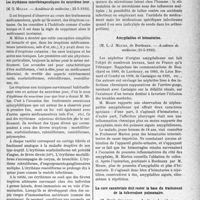 2114 - Page 2069 - Partie scientifique. L’actualité scientifique. Les Sociétés Savantes. Paris. Les érythèmes interthérapeutiques du neuvième jour, (Académie de médecine ; 22-5-1933) / Amygdalites et hématuries, (Académie de médecine-, 23-5-1933) / La cure sanatoriale doit rester la base du traitement de la tuberculose pulmonaire, (Académie de médecine ; 30-5-1933)