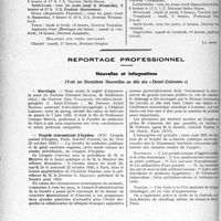 2135 - Page 2090 - Partie professionnelle, Hygiène, Assistance, Mutualité, Intérêts corporatifs, Variétés. Hôpitaux de l’assistance publique de Paris. Enseignement, concours, avis divers. Hôpitaux de Paris — consultations externes (1933) / Reportage professionnel. Nouvelles et Informations, (Voir les Dernières Nouvelles en tête des « Demi-Colonnes »). Nécrologie [Docteur Edouard Descos, Docteur Jean Vialleton, Docteur André Marion] / Congrès international d’hygiène