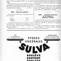 2141 - Page 2096-LX - Correspondance. Fiscalité. Amortissement du prix d’achat d’une automobile / Base de la patente / Cessation d’exercice de la médecine, Questions diverses