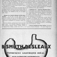 2154 - Page IX-2109 - Dernières nouvelles. Association corporative des étudiants en médecine de Paris / Médaille du Docteur Albert Monthus / Banquet de la Société médicale du XIIIe arrondissement / Conférence de l’ « American Hôspital of Paris. » / Bourses familiales du Corps médical