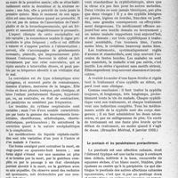 2174 - Page 2129 - Partie scientifique. L'actualité scientifique. La Presse. L’encéphalite coquelucheuse [(Strasbourg Médical, 25 décembre 1932)] / Contre la standardisation de la syphilothérapie [(Bruxelles Médical, 8 janvier -1933)] / Le psoriasis et les parakératoses psoriasiformes [(Journal des Praticiens, 1er avril 1933)]