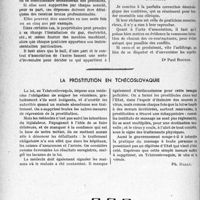2185 - Page 2140 - Partie professionnelle, Hygiène, Assistance, Mutualité, Intérêts corporatifs, Variétés. Travaux originaux. Les mains humaines à doigts amputés sculptées sur rochers [Marcel Baudouin]. Considérations fiscales, juridiques et déontologiques sur la création d’une polyclinique de consultations externes [Dr Paul Boudin] / La prostitution en Tchécoslovaquie [Ph. Dally]