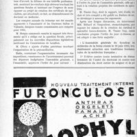 2199 - Page 2154-L - A travers l’officiel. Syndicat des médecins de la Seine. Assemblée générale du 18 juin 1933