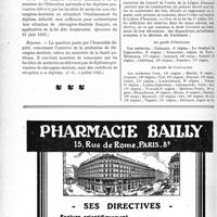 2217 - Page 2172-XII - A travers l’officiel. Réponses des ministres aux questions des parlementaires. Valeur de la décision de la Commission cantonale de l’Assistance médicale gratuite / Valeur des certificats de diplôme de chirurgien-dentiste / Légion d’honneur. Réserves