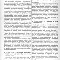 2301 - Page 2256 - Partie scientifique. L'actualité scientifique. Les Thèses. Les évolutions tuberculeuses au cours des suppurations pulmonaires, par Dr J. -B. Couve, Imprimerie A. Coueslant, Cahors, 1933 / Le système réticulo-endothélial dans la tuberculose, par Dr G. Duval, Imprimerie Floch, Mayenne, 1933 / L’anesthésie de base au tribromoéthanol, par Dr P. Giordan