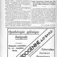 2339 - Page 2294-XIV - A travers l’officiel. 26e Voyage d’études médicales aux stations de cure des Alpes / Institut International d’étude des radiations solaires, terrestres et cosmiques et de leurs effets biologiques et pathologiques