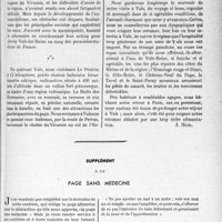 2342 - Page 2297 - Propos du jour. Notre visite à Vals-les-Bains [J. Noir] / Supplément à la page sans médecine [Dr F. Raoult]
