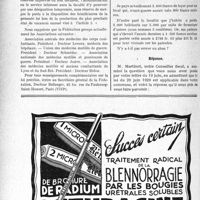 2379 - Page 2334-L - A travers l’officiel. Fédération nationale des médecins du front. Son rôle dans le vote par le Sénat et la Chambre des députés d’une loi réservant des emplois aux médecins, pharmaciens, dentistes, vétérinaires pensionnés pour infirmités de guerre / Correspondance. Fiscalité. Comment doit être déterminée la valeur locative servant de base à la patente
