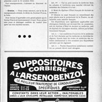 2394 - Page IX-2349 - Dernières nouvelles. Société amicale des médecins Nord-africains de Paris / Hôpital civil d’Oran / Erratum / A travers l’officiel. Décret du 23 juillet 1933 sur l’exercice de la médecine et de l’art dentaire aux colonies