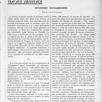 2464 - Page 2419 - Partie scientifique. Travaux originaux. Psychoses oxycarbonées, par J. Lévy-Valensi