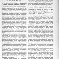 2482 - Page 2437 - Partie scientifique. L’actualité scientifique. Les livres. Les injections locales de lipiodol dans les douleurs articulaires, par Dr J. Forestier, L'Expansion scientifique française, Paris / Hygiène et diététique de l’entéritique, par Docteur G. Faroy, Librairie O. Doin, Paris