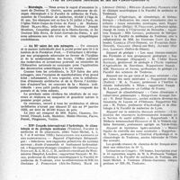2495 - Page 2450 - Partie professionnelle, Hygiène, Assistance, Mutualité, Intérêts corporatifs, Variétés. Reportage professionnel. Nouvelles et Informations, (Voir les Dernières Nouvelles en tête des « Demi-Colonnes »). Nécrologie [Docteur E. Quénu, de Madame Henri Blanc-Mol, du Docteur Elie Roux] / Au XIe salon des arts ménagers / XIVe Congrès international d'hydrologie, de climatologie et de géologie médicales