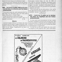 2502 - Page LIII-2457 - Correspondance. Baux et locations. Prorogation et taxation du loyer en vertu de la loi du 29 juin 1929 / La loi du 13 juillet 1933 sur la révision des baux ne concerne pas les locaux professionnels / La loi du 12 juillet sur la révision des baux ne s’applique pas aux locaux professionnels