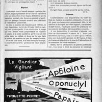 2504 - Page LV-2459 - Correspondance. Baux et locations. La prorogation de la loi du 29 juin 1929 ne s’applique pas aux garages / Divers. Honoraires de médecine légale. Autopsie
