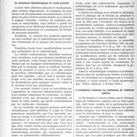 2535 - Page 2490 - Partie scientifique. L'actualité scientifique. La presse. Le traitement radiothérapique de l’acné juvénile [(Paris Médical, 4 février 1933)] / L’orientation chimique du traitement de l’athérome artériel [(Revue de Médecine, février 1933)]