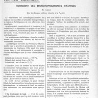 2634 - Page 2593 - Partie scientifique. Travaux originaux. Traitement des bronchopneumonies infantiles, R. Liège