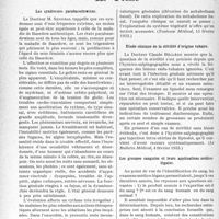 2647 - Page 2606 - Partie scientifique. L'actualité scientifique. La Presse. Les syndromes para basedowiens [(Le Bulletin Médical, 4 février 1933)] / Les groupes sanguins et leurs applications médico-légales [(Liège Médical, 19 février 1933)]