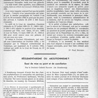 2660 - Page 2619 - Partie professionnelle, Hygiène, Assistance, Mutualité, Intérêts corporatifs, Variétés. Travaux originaux. Chronique. Un docteur en médecine diplômé d’une faculté étrangère, peut-il exercer en France soit comme interne d'un hôpital, soit comme remplaçant ? [Dr Paul Boudin]. Décisions du Conseil supérieur de l’Instruction publique, prises sur la proposition des Comités consultatifs et de leurs Commissions. — Composition de ces Commissions. — Remarques et critiques. [G. Duchesne] / règlementarisme ou abolitionnisme?. Essai de mise au point et de conciliation, par le Docteur Gabriel Batier (de Strasbourg)