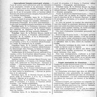 2667 - Page 2626 - Partie professionnelle, Hygiène, Assistance, Mutualité, Intérêts corporatifs, Variétés. Reportage professionnel. Nouvelles et Informations, (Voir les Dernières Nouvelles en tête des « Demi-Colonnes »). Ligue nationale française contre le péril vénérien / Congrès international du rhumatisme