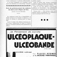 2673 - Page 2632-LII - A travers l’officiel. Concours pour l’admission à l’emploi d'infirmière des hôpitaux militaires en 1933 / École de perfectionnement des médecins de réserve de la Région de Paris, (Année scolaire 1933-1934)