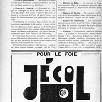 2685 - Page 2644-VIII - Dernières nouvelles. XVe Réunion annuelle de la Société française d’Orthopédie / École de puériculture / Congrès de chirurgie / Hôpitaux de Bône / Hôpitaux de Bougie / Hôpitaux de Constantine / Aesculape.
