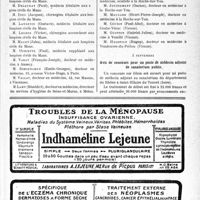 2688 - Page XI-2647 - A travers l’officiel. Médaille d’honneur de l’Assistance publique / Avis de concours pour un poste de médecin adjoint de sanatorium public