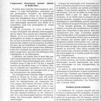 2703 - Page 2662 - Partie scientifique. L’actualité scientifique. La Presse. L’angiomatose hémorragique familiale (Maladie de Rendu-Osier) [(La Presse Médicale, 4 février 1933)] / Accidents gravido-cardiaques [(Journal des Praticiens, 18 février 1933)]