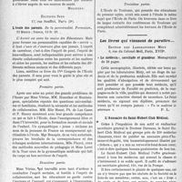 2709 - Page 2668 - Partie scientifique. L’actualité scientifique. Les Livres. Contribution à l'étude des eaux thermo-minérales de Capvern (Hautes-Pyrénées), par Louis Daupez / L’école des parents, Éditions Spes, Paris (5e) / Les livres qui viennent de paraître...