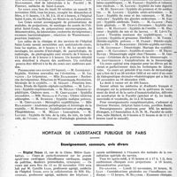 2725 - Page 2684 - Partie professionnelle, Hygiène, Assistance, Mutualité, Intérêts corporatifs, Variétés. Faculté de médecine de Paris. Enseignement et actes de la Faculté / Hôpitaux de l’assistance publique de Paris. Enseignement, concours, avis divers